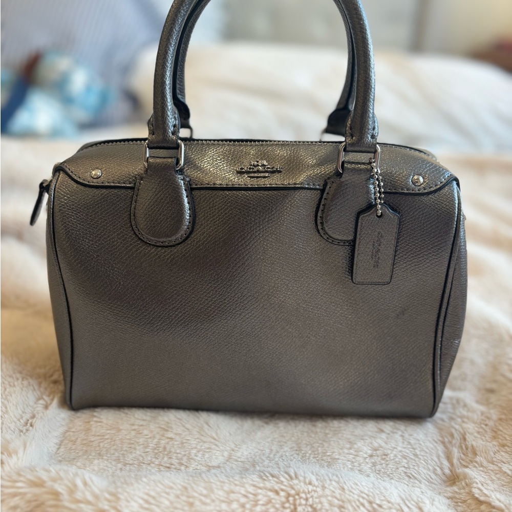 Coach Metallic Handbag with Strap